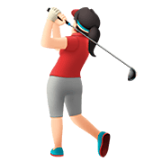 🏌🏻‍♀️ Emoji Mujer Jugando Al Golf: Tono De Piel Claro en Apple iOS 11.2.