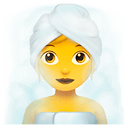 Emoji 🧖‍♀️ Donna In Sauna su Apple iOS 11.2.