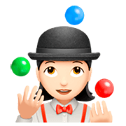 Emoji 🤹🏻‍♀️ Giocoliere Donna: Carnagione Chiara su Apple iOS 11.2.