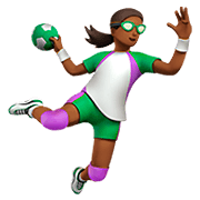 Émoji 🤾🏾‍♀️ Handballeuse : Peau Mate sur Apple iOS 11.2.