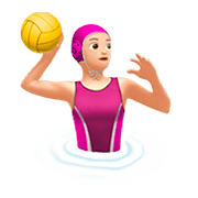 🤽🏻‍♀️ Emoji Mujer Jugando Al Waterpolo: Tono De Piel Claro en Apple iOS 11.2.