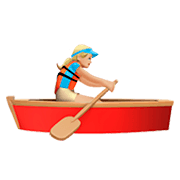 Émoji 🚣🏼‍♀️ Rameuse Dans Une Barque : Peau Moyennement Claire sur Apple iOS 11.2.