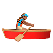 Emoji 🚣🏽‍♀️ Donna In Barca A Remi: Carnagione Olivastra su Apple iOS 11.2.