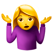 🤷‍♀️ Emoji schulterzuckende Frau Apple iOS 11.2.