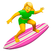 Emoji 🏄‍♀️ Surfista Donna su Apple iOS 11.2.