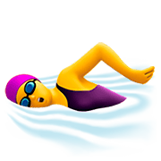 Emoji 🏊‍♀️ Nuotatrice su Apple iOS 11.2.