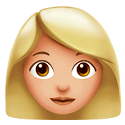 Émoji 👩🏼 Femme : Peau Moyennement Claire sur Apple iOS 11.2.