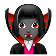 🧛🏾‍♀️ Emoji weiblicher Vampir: mitteldunkle Hautfarbe Apple iOS 11.2.