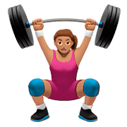 🏋🏽‍♀️ Emoji Mulher Levantando Peso: Pele Morena na Apple iOS 11.2.