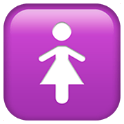 🚺 Emoji Señal De Aseo Para Mujeres en Apple iOS 11.2.