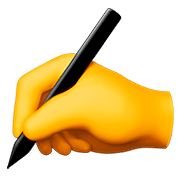 ✍️ Emoji Escrevendo à Mão na Apple iOS 11.2.