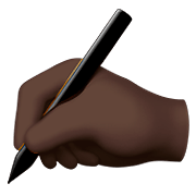 ✍🏿 Emoji Escrevendo à Mão: Pele Escura na Apple iOS 11.2.