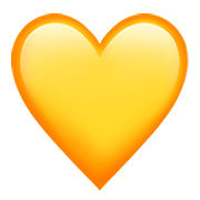 💛 Emoji Corazón Amarillo en Apple iOS 11.2.