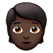 Émoji 🧑🏿 Adulte : Peau Foncée sur Apple iOS 11.3.