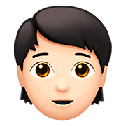 Émoji 🧑🏻 Adulte : Peau Claire sur Apple iOS 11.3.