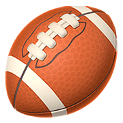 Emoji 🏈 Football Americano su Apple iOS 11.3.
