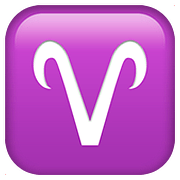 Emoji ♈ Segno Zodiacale Dell’Ariete su Apple iOS 11.3.