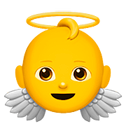 Émoji 👼 Bébé Ange sur Apple iOS 11.3.