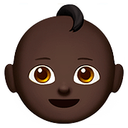 👶🏿 Emoji Bebê: Pele Escura na Apple iOS 11.3.