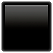 Émoji ⬛ Grand Carré Noir sur Apple iOS 11.3.