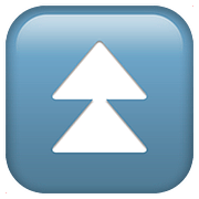 ⏫ Emoji Triángulo Doble Hacia Arriba en Apple iOS 11.3.