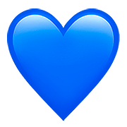 Emoji 💙 Cuore Azzurro su Apple iOS 11.3.