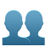 Emoji 👥 Profilo Di Due Persone su Apple iOS 11.3.