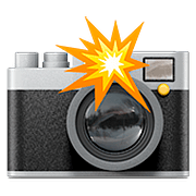 Emoji 📸 Fotocamera Con Flash su Apple iOS 11.3.
