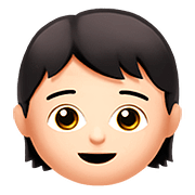 Emoji 🧒🏻 Bimbo: Carnagione Chiara su Apple iOS 11.3.