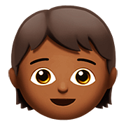 Emoji 🧒🏾 Bimbo: Carnagione Abbastanza Scura su Apple iOS 11.3.