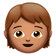 🧒🏽 Emoji Infante: Tono De Piel Medio en Apple iOS 11.3.