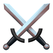 Émoji ⚔️ épées Croisées sur Apple iOS 11.3.