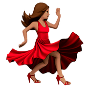 💃🏽 Emoji Mujer Bailando: Tono De Piel Medio en Apple iOS 11.3.
