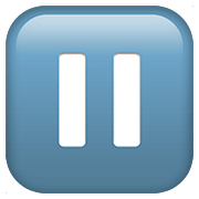 Émoji ⏸️ Bouton Pause sur Apple iOS 11.3.