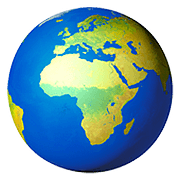 🌍 Emoji Globo Mostrando Europa E África na Apple iOS 11.3.