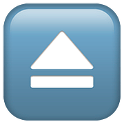 Emoji ⏏️ Pulsante Di Espulsione su Apple iOS 11.3.