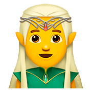 Emoji 🧝 Elfo su Apple iOS 11.3.