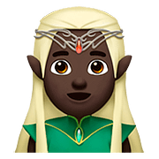 Emoji 🧝🏿 Elfo: Carnagione Scura su Apple iOS 11.3.