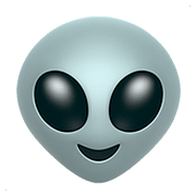 Émoji 👽 Alien sur Apple iOS 11.3.