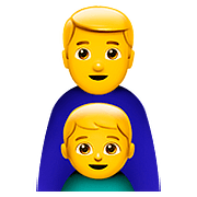 👨‍👦 Emoji Familie: Mann, Junge Apple iOS 11.3.
