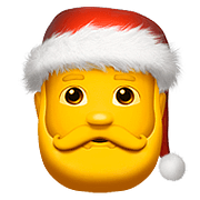 Emoji 🎅 Babbo Natale su Apple iOS 11.3.
