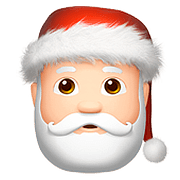 🎅🏻 Emoji Weihnachtsmann: helle Hautfarbe Apple iOS 11.3.