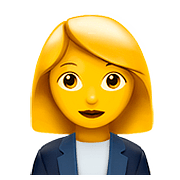 👩‍💼 Emoji Oficinista Mujer en Apple iOS 11.3.