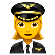 Emoji 👩‍✈️ Pilota Donna su Apple iOS 11.3.
