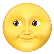 🌝 Emoji Luna Llena Con Cara en Apple iOS 11.3.