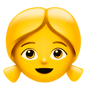 👧 Emoji Niña en Apple iOS 11.3.