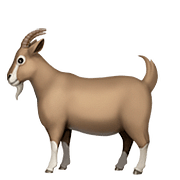 Émoji 🐐 Chèvre sur Apple iOS 11.3.