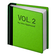 Émoji 📗 Livre Vert sur Apple iOS 11.3.