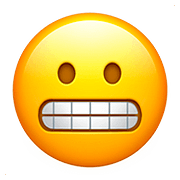 😬 Emoji Rosto Expressando Desagrado na Apple iOS 11.3.