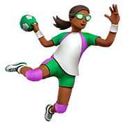 🤾🏾 Emoji Handballspieler(in): mitteldunkle Hautfarbe Apple iOS 11.3.